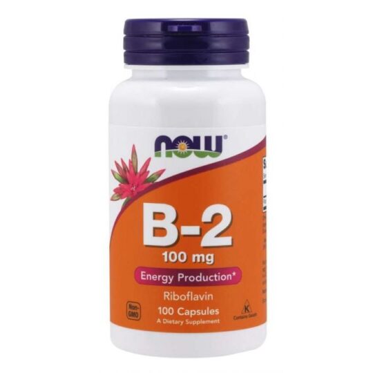 Vitamín B2 100 mg - NOW Foods