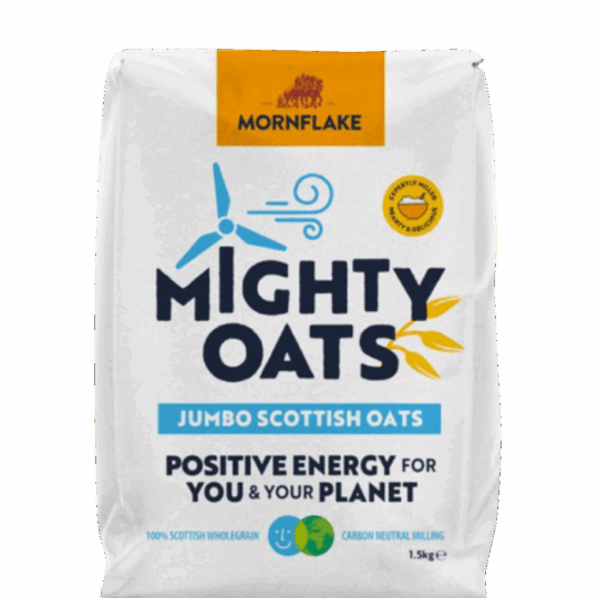 Celozrnné ovsené vločky Scottish Jumbo Oats 1,5 kg - Mornflake