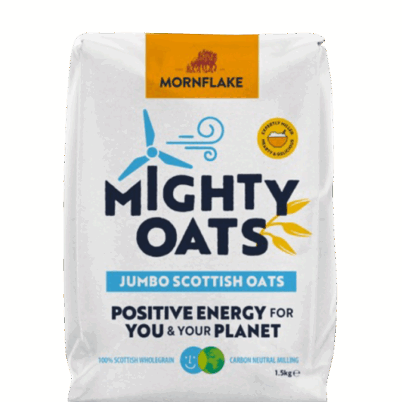 Celozrnné ovsené vločky Scottish Jumbo Oats 1,5 kg - Mornflake