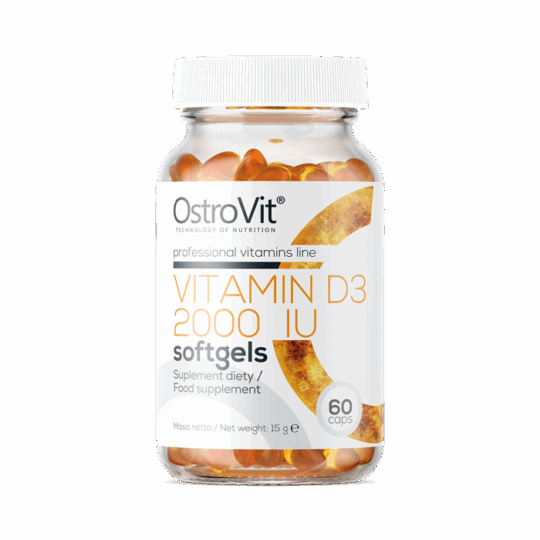 Vitamín D3 2000 IU softgels - OstroVit