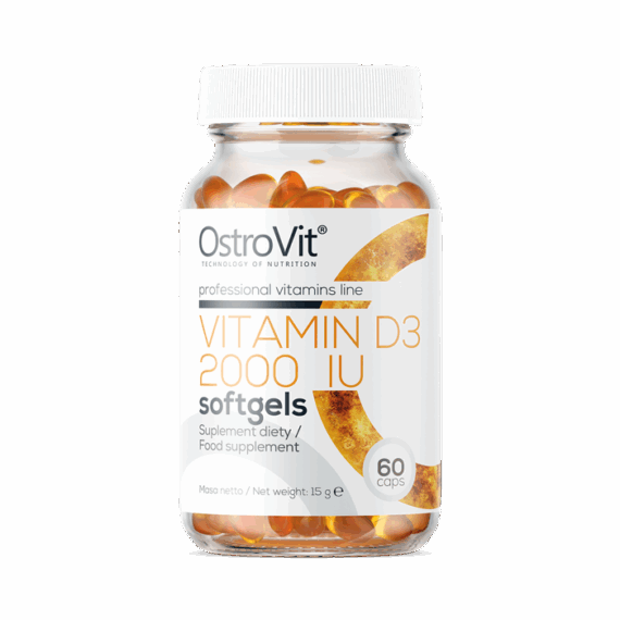 Vitamín D3 2000 IU softgels - OstroVit