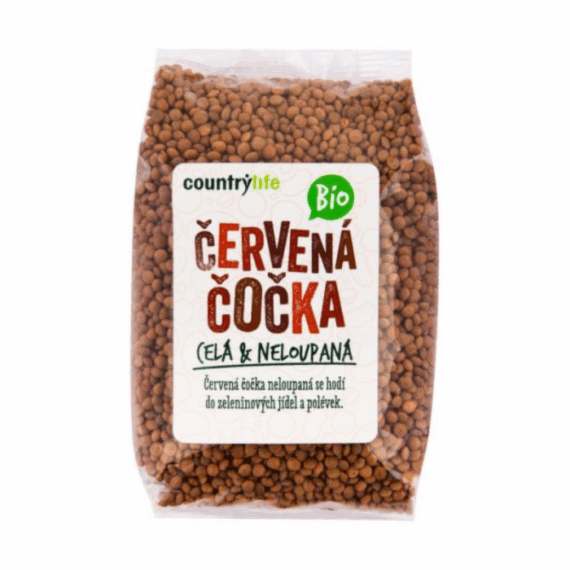 BIO Šošovica červená celá nelúpaná - Country Life