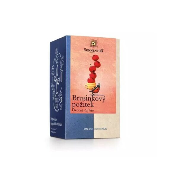 BIO Brusnicový pôžitok čaj 18x2,8g - Sonnentor