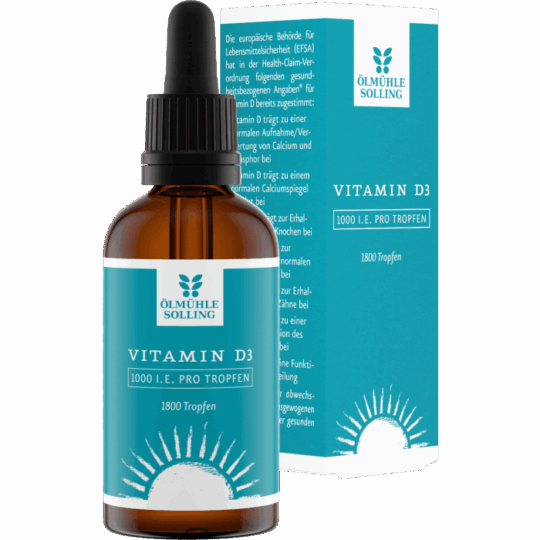 Vitamín D3 kvapky 1000 IU - Ölmühle Solling