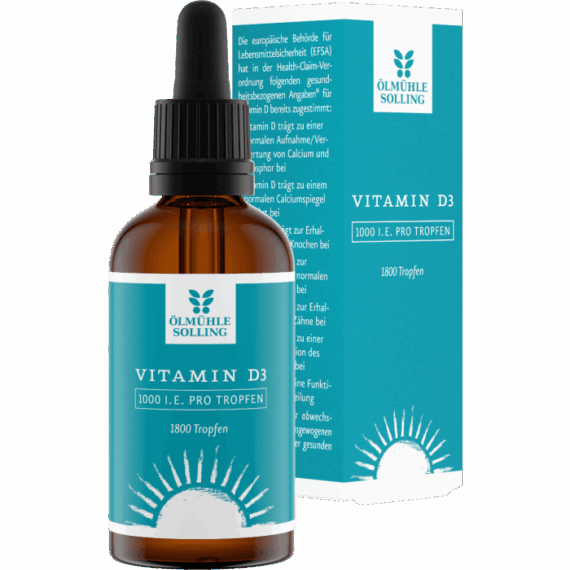 Vitamín D3 kvapky 1000 IU - Ölmühle Solling