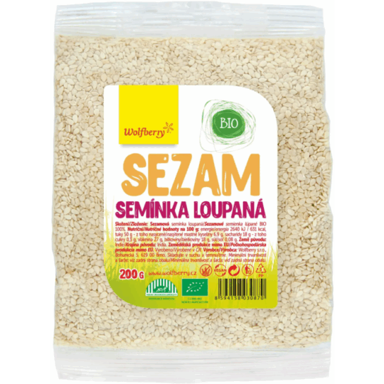 BIO Sezamové semienka - Wolfberry