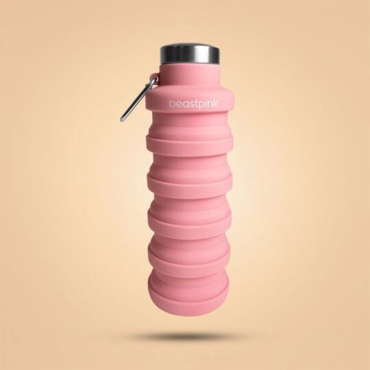 Skladacia fľaša ružová 500 ml - BeastPink