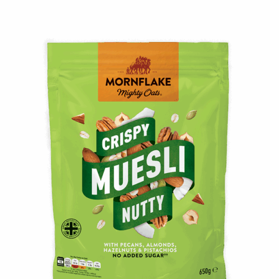 Chrumkavé Müsli Nutty 650 g - Mornflake