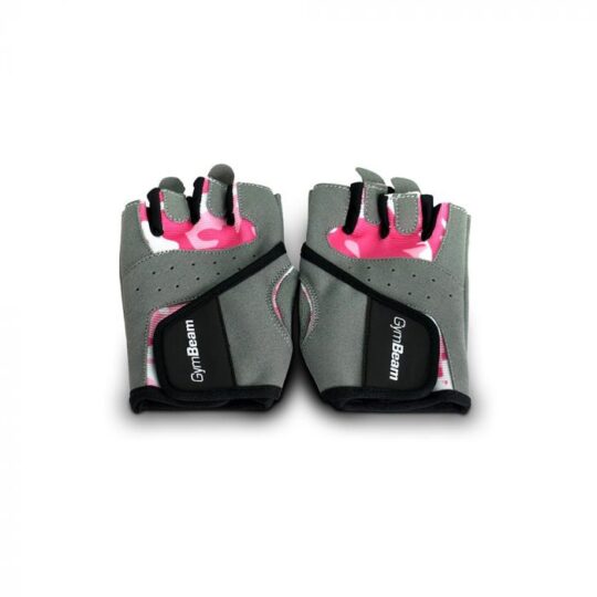Fitness Dámske rukavice Camo Pink - GymBeam