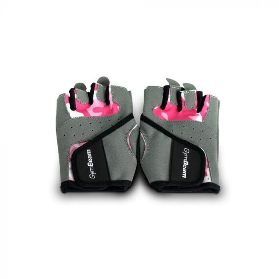 Fitness Dámske rukavice Camo Pink - GymBeam