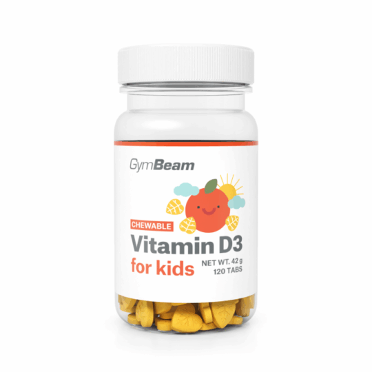 Vitamín D3, tablety na cmúľanie pre deti 400 IU - GymBeam