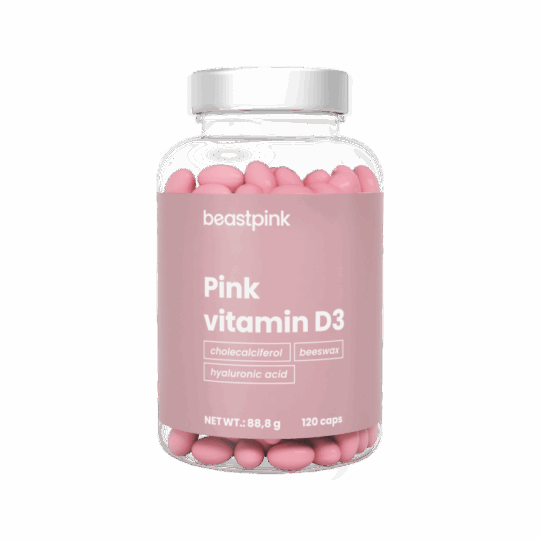 Pink Vitamín D3 2000 IU  - BeastPink