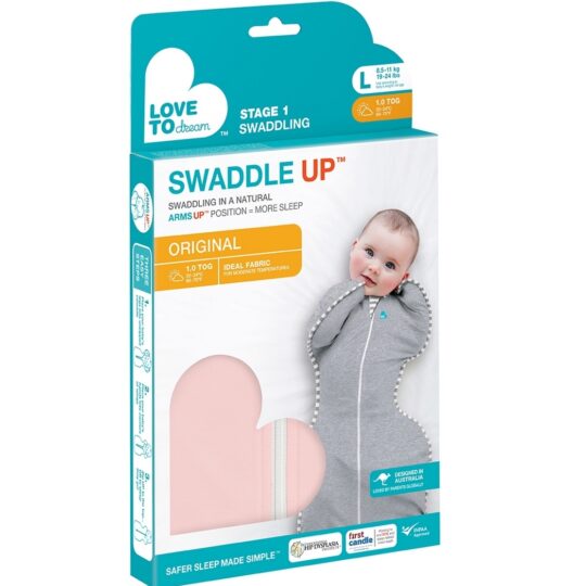 Love To Dream Swaddle UP - Zavinovačka, veľkosť S, dusty pink, 1  FÁZA, 1-3m, 3,5-6kg