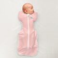 Love To Dream Swaddle UP - Zavinovačka, veľkosť XS, dusty pink, 1  FÁZA, 0-1m, 2,2-3,8kg