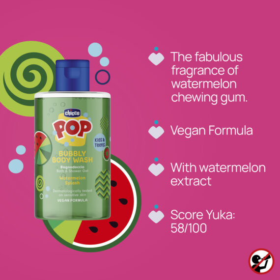 CHICCO Gél sprchový Pop Watermelon splash 300ml