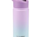 SKIP HOP Fľaša so slamkou nerezová Wander - ombré purple, 450ml