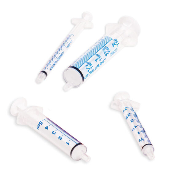 SOL-M Perorálna striekačka s priehľadným valcom, 3ml, 100 ks