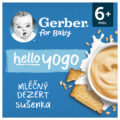 GERBER Dezert mliečny sušienka Hello yogo 4x100 g