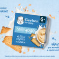 GERBER Dezert mliečny sušienka Hello yogo 4x100 g