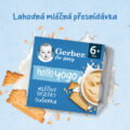 GERBER Dezert mliečny sušienka Hello yogo 4x100 g