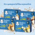 GERBER Mliečko s kašou sušienkové Cereal 2x200 ml
