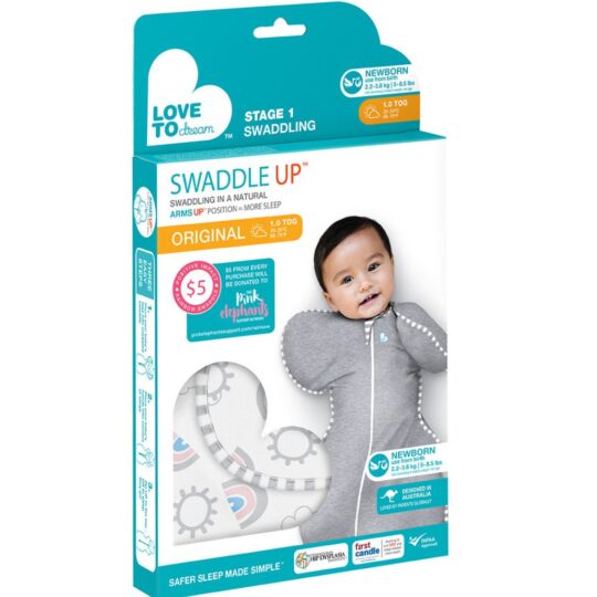 Love To Dream Swaddle UP - Zavinovačka, veľkosť XS, Dúha - 1  FÁZA, 0-1m, 2,2-3,8kg