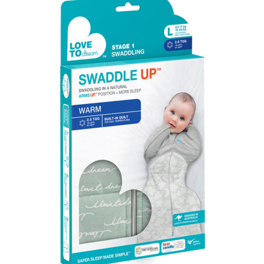 Love To Dream Zavinovačka Swaddle UP, veľkosť M, olivová, ETAPA 1, Warm