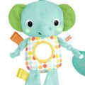 BRIGHT STARTS Hračka s melódiou na C krúžku slon Huggin' Lights ™0m+