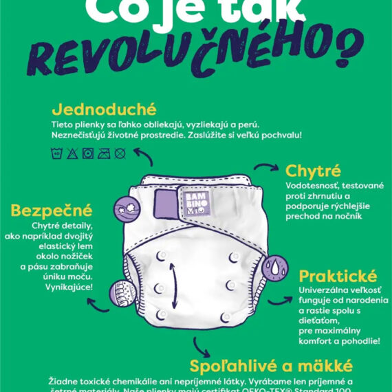 BAMBINO MIO Plienka revolučná opakovane použiteľná Roar