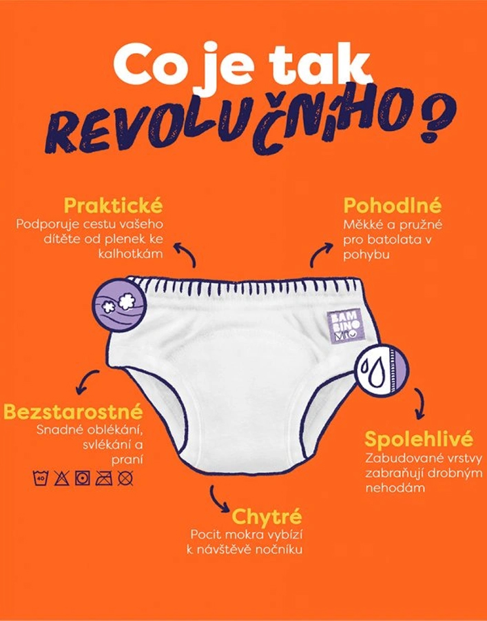BAMBINO MIO Plienky revolučné učiace 2-3 roky Crash
