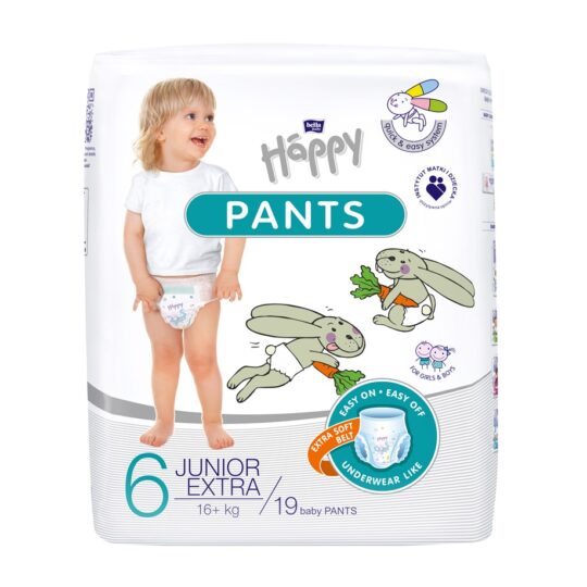 BELLA HAPPY Nohavičky plienkové jednorazové Junior extra 19 ks (16+ kg)