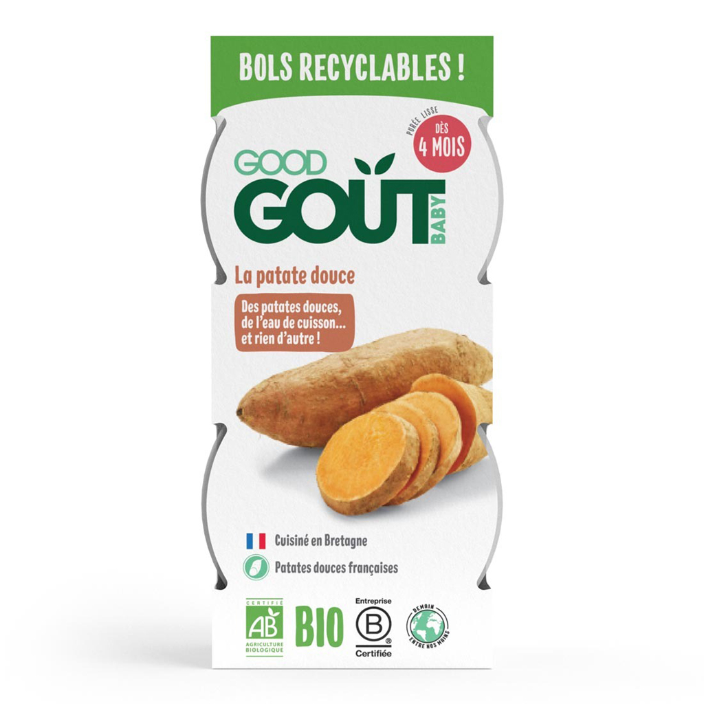 GOOD GOUT BIO Batátové pyré (2x120 g).