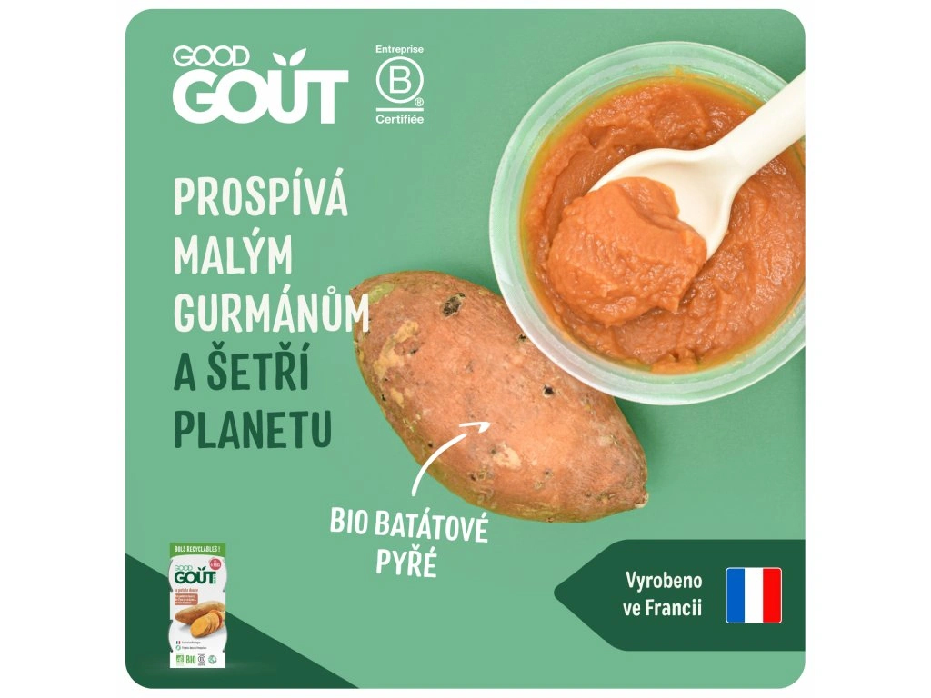 GOOD GOUT BIO Batátové pyré (2x120 g).