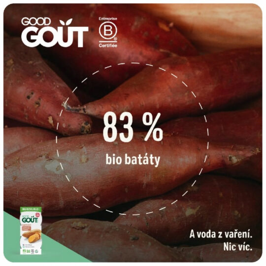 GOOD GOUT BIO Batátové pyré (2x120 g).