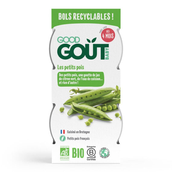 GOOD GOUT BIO Hráškové pyré (2x120 g)