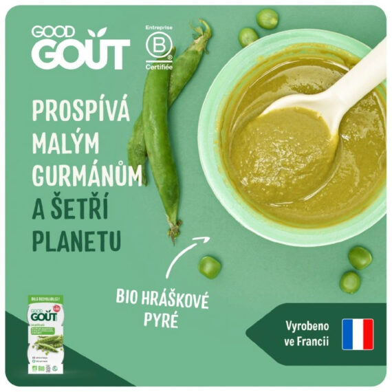 GOOD GOUT BIO Hráškové pyré (2x120 g)