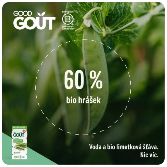 GOOD GOUT BIO Hráškové pyré (2x120 g)
