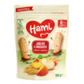 HAMI Sušienky detské jablko a broskyňa 150g, od uk. 8. mesiaca