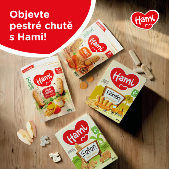 HAMI Sušienky detské mrkva 150g, od uk. 8. mesiaca
