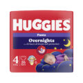 HUGGIES® Nohavičky plienkové nočné Overnights Pants vel. 4 (9-14 kg), 26 ks