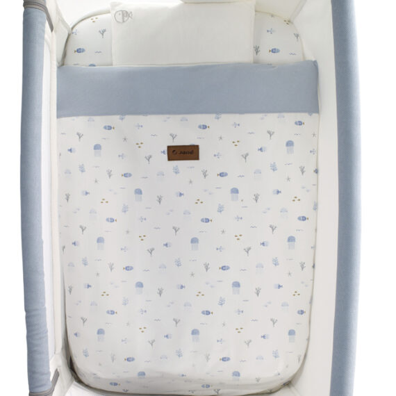JANÉ Postieľka detská Baby Side II Lazuli Blue