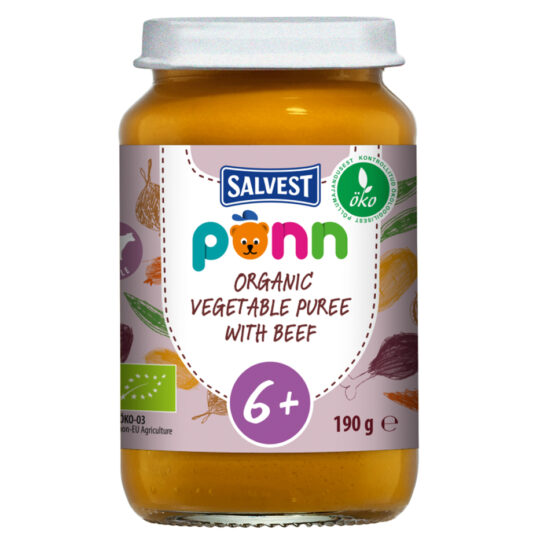 SALVEST Põnn BIO Hovädzie mäso so zeleninovým pyré (190 g)