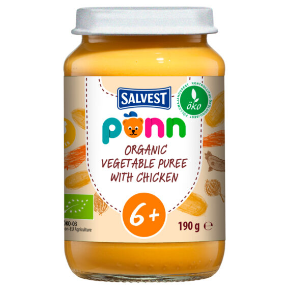 SALVEST Põnn BIO Kuracie mäso so zeleninovým pyré (190 g)