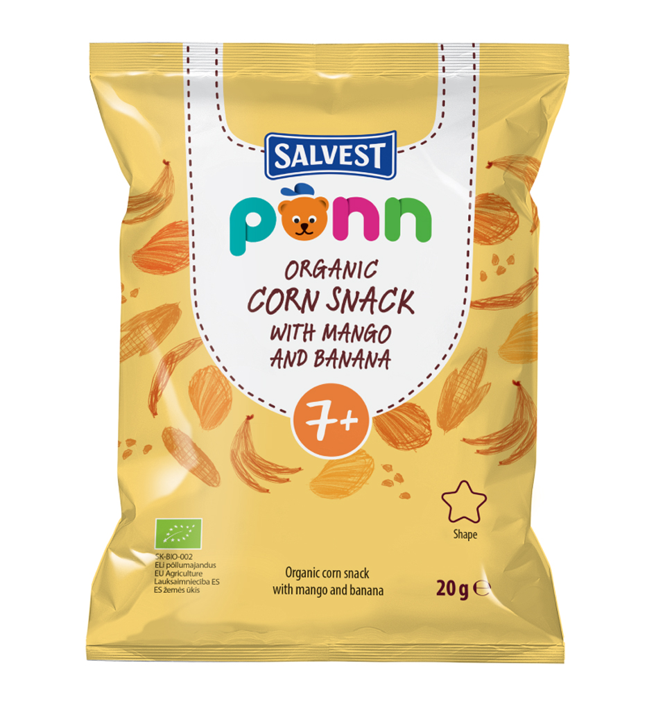 SALVEST Põnn BIO Mangové chrumky (20 g)