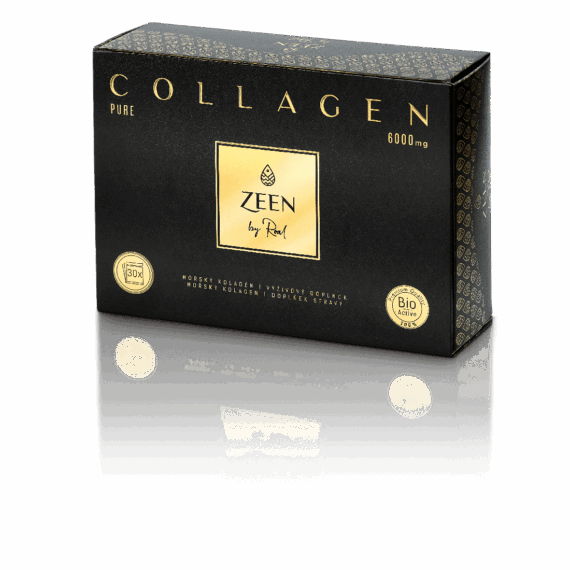 ZEEN Collagen pure 6000mg, Výživový doplnok-Morský kolagén bez príchute, 30x6g