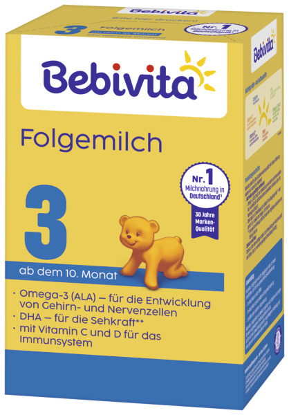 BEBIVITA Mlieko 3 Instantná pokračovacia mliečna výživa od uk. 9. mesiaca, 500 g