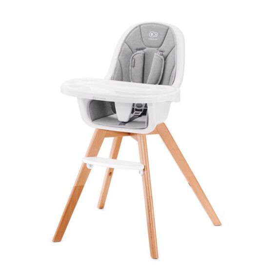 KINDERKRAFT SELECT Stolička jedálenská 2v1 Tixi Grey, Premium