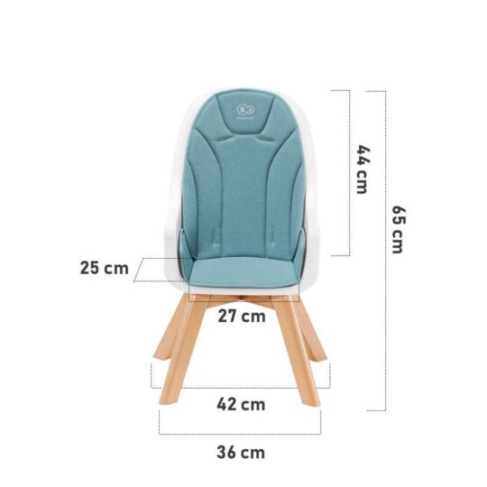 KINDERKRAFT SELECT Stolička jedálenská 2v1 Tixi Grey, Premium