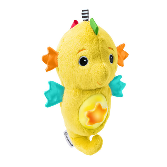 BABY EINSTEIN Hračka upokojujúca so senzorom plaču morský koník žltý Sea Dreams Seahorse™ 0m+