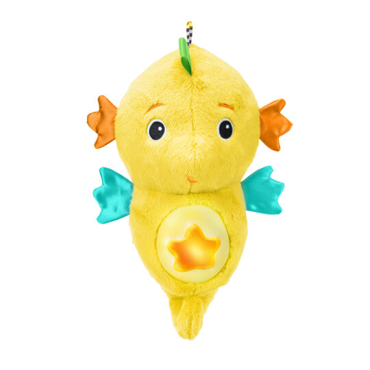 BABY EINSTEIN Hračka upokojujúca so senzorom plaču morský koník žltý Sea Dreams Seahorse™ 0m+